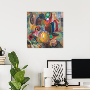 Poster Mercado Português Sonia Delaunay