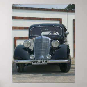 Póster mercedes antigo