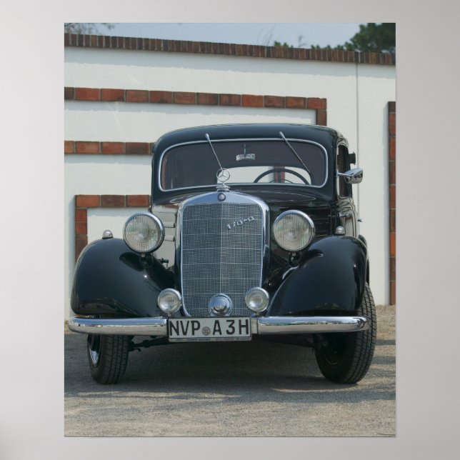 Póster mercedes antigo (Frente)