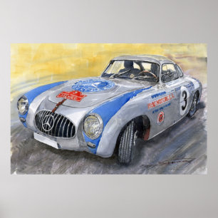 Poster Mercedes Benz 300 SL 1952