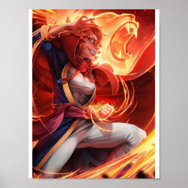Poster Mereoleona Vermilion Fire Magic (Frente)