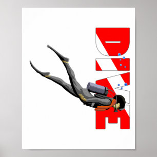 Poster Mergulhador de MERGULHADOR