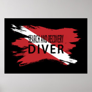 Poster Mergulhador de Pesquisa e Recuperação, Sinalizad