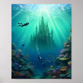 Poster Mergulhadores encontram um castelo abandonado