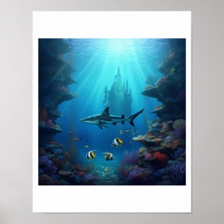 Poster mergulhando um recife secreto