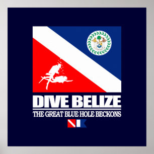 Poster Mergulho Belize