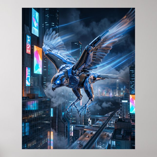 Poster Mergulho do Falcão de Cobalto (Frente)