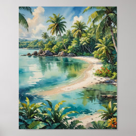 Poster Mergulho na costa