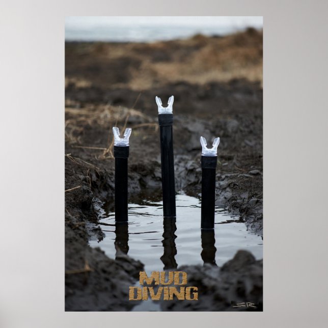 Poster Mergulho na Lama com pôster título matte (Frente)