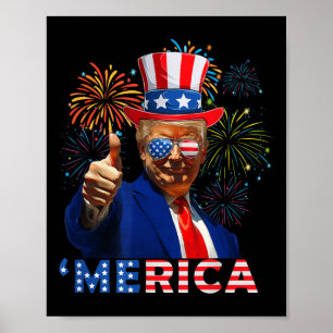 Poster Merica 4 De Julho, Fogos De Bomba Engraçados Em de