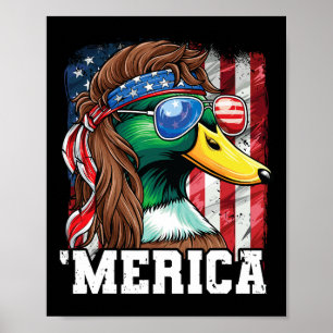 Poster Merica Usa American Flag Patriótico 4 De Julho Duc