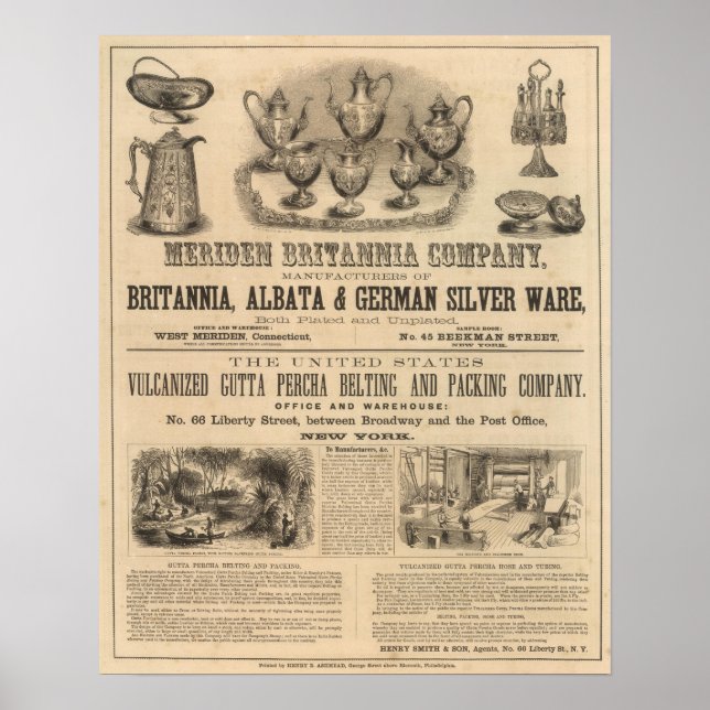 Poster Meriden Britannia Company (Frente)