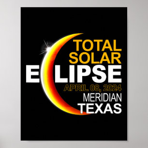 Poster Meridian 2024 Eclipse Solar 2024 040824 Eclipse