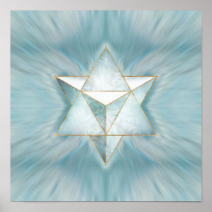 Poster Merkabah - Mármore claro