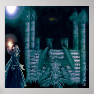 Poster Merlin e o Dragão