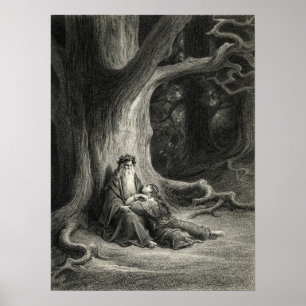 Póster Merlin e Vivien