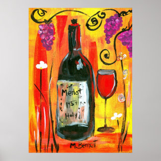Póster Merlot 1957