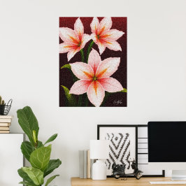 Poster Merlot Radiance Lily