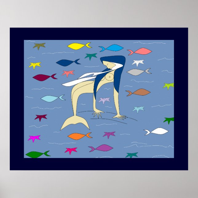 PÓSTER MERMAID DE VIRGEM BÊNITA (Frente)