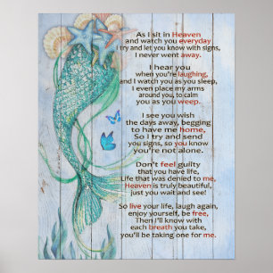 Poster MERMAID ENQUANTO EU SENTO EM PRESENTES Memoriais C