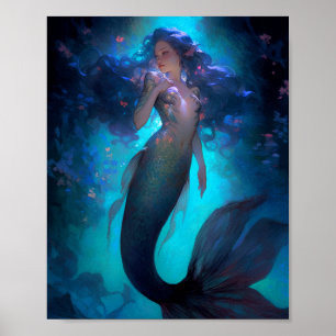 Poster Mermaid Fantasy Art