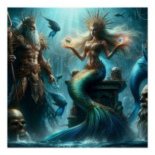 Póster Mermaid Poseidon