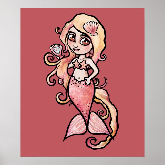 Poster Mermaid Shelly (Frente)