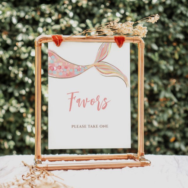 Poster Mermaid Tail Favorece Sinal de Aniversário (Criador carregado)