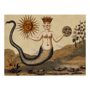 Póster Merman Sun e Moon - Símbolo Perfeito