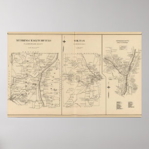 Póster Merrimack, Litchfield, Wilton, Peterborough PO