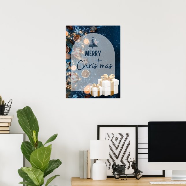 POSTER MERRY CHRISTMAS (Escritório em casa)