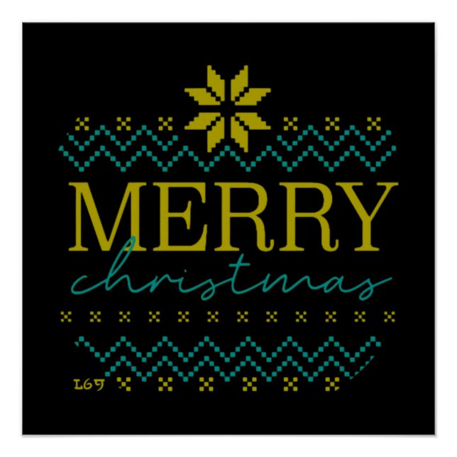 Póster MERRY CHRISTMAS, natal engraçado (Frente)