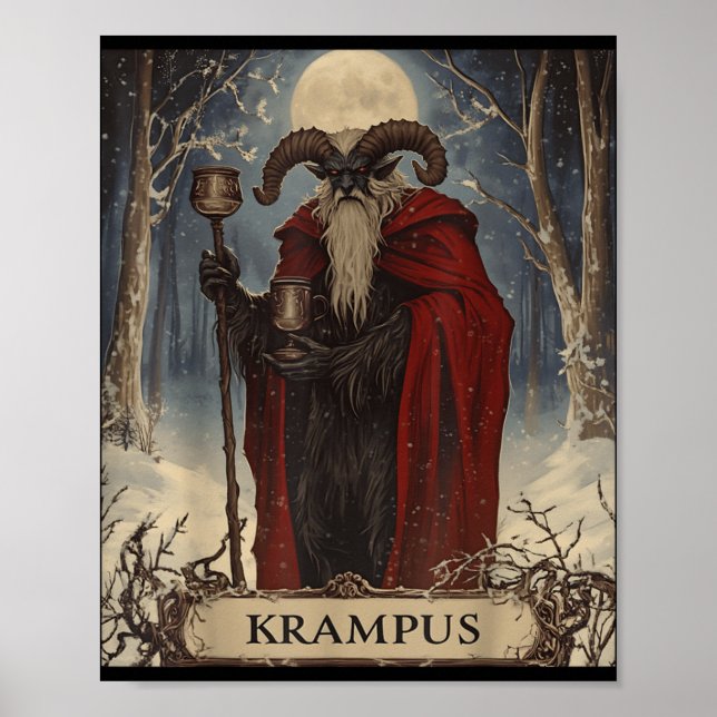 Poster Merry Krampus Pajama Funny Christmas Horror Ugly S (Frente)