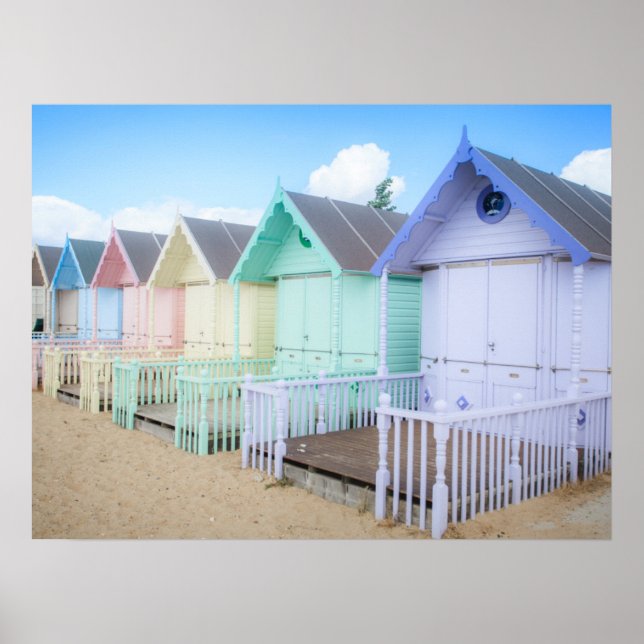 Póster Mersea Island Beach Huts (Frente)