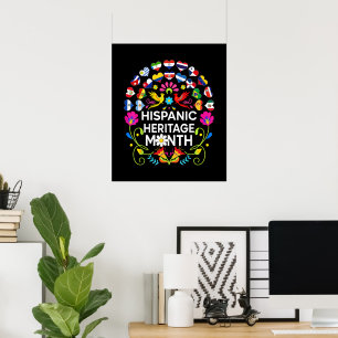 Poster Mês da Herança Hispânica Países Nacionais Latinos
