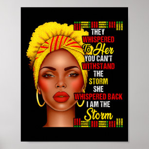 Poster Mês da História Afro-Negra Mulheres Negras Meninas