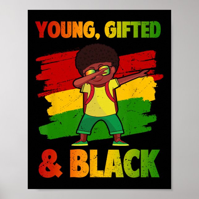 Poster Mês da História de Jovens Negros Super Dotados Cri (Frente)