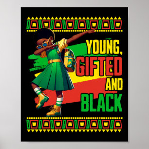 Poster Mês da História de Jovens Negros Talentosos Junete