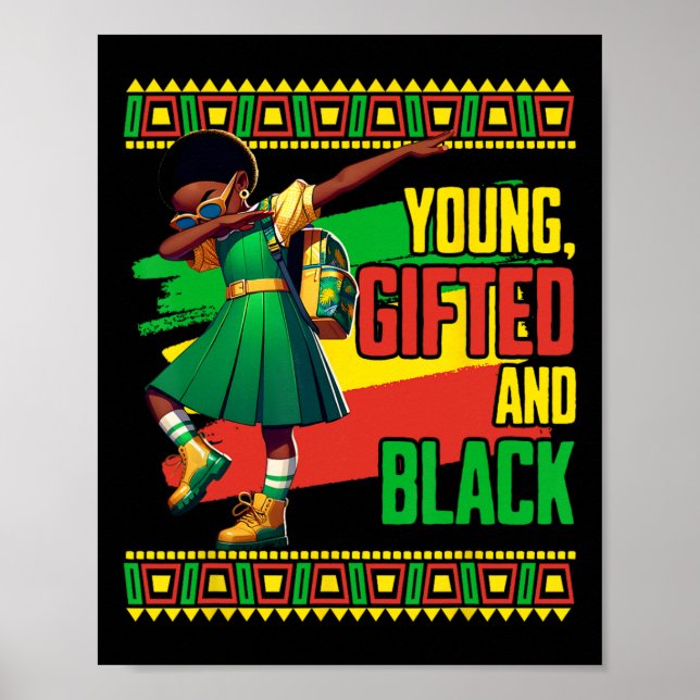 Poster Mês da História de Jovens Negros Talentosos Junete (Frente)