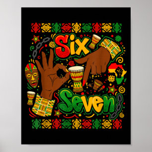 Poster Mês da História Negra 67 Seis Sete Meme Africano A