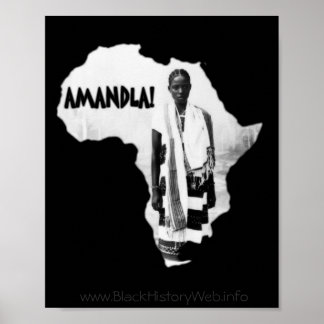 Poster Mês da História Negra - AMANDLA!