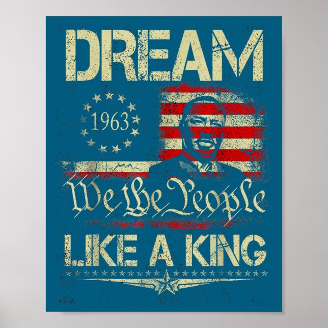 Poster Mês da História Negra Arte dos Sonhos de Martin (Frente)