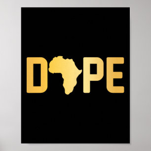 Poster Mês da História Negra da Droga Melanina Estourando