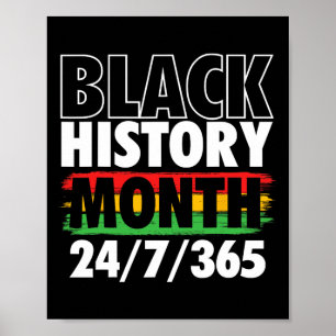 Poster Mês da História Negra - Dia de Mlk Raízes Africana