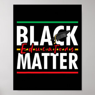 Poster Mês da História Negra Educadores Negros Problema P