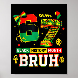 Poster Mês da História Negra Engraçado Coquette 6 7 Meme 