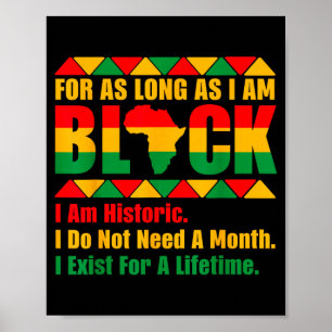 Poster Mês da história negra enquanto eu for orgulho negr