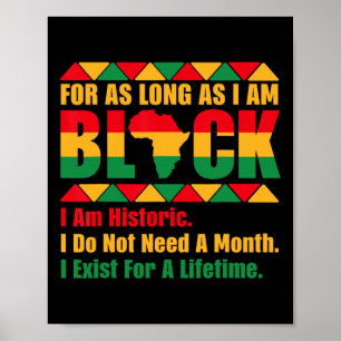 Poster Mês da História Negra Enquanto Eu For Orgulho Negr