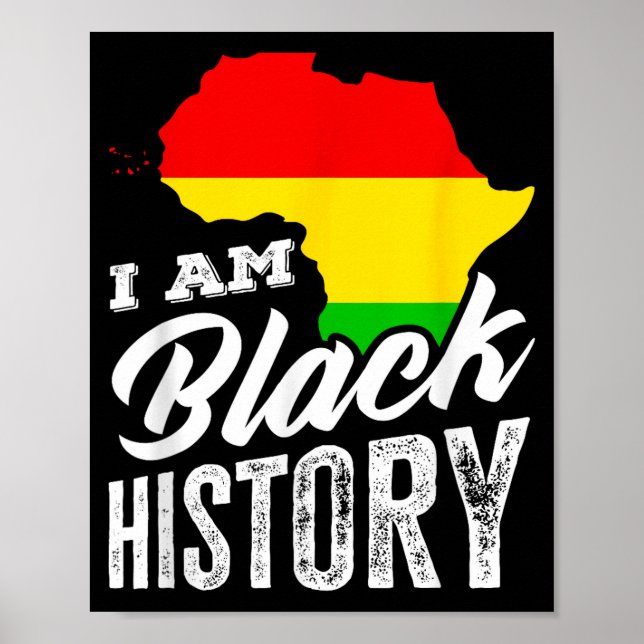 Poster Mês da História Negra Eu Sou História Negra África (Frente)