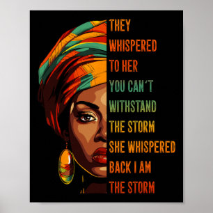 Poster Mês da História Negra Herança Cultura Afro-America